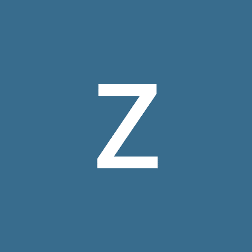 Capital white Z letter on a muted blue background